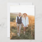 BRUNSWICK Greenの写真結婚詳細カード 招待状 (裏面)