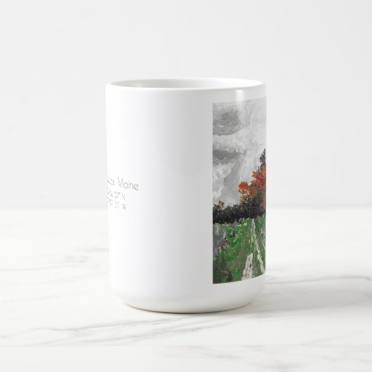 Brunswick Maine、墓地、大きなコーヒーマグ コーヒーマグカップ (中央)