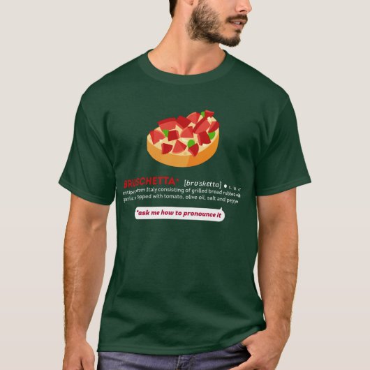 Bruschetta - La Maglietta Verde Tシャツ (正面)