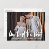 Brushはっきりした Script Photo私たちは結び目 ポストカード (正面/裏面)