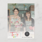 Brush カラフル Script 2025カレンダー新年写真 シーズンポストカード (正面)