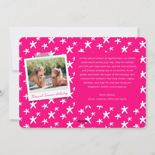 Brush モダン Script 2025タイポグラフィ年末年始の写真 シーズンカード (裏面)