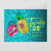 Brush モダン Script 2025タイポグラフィ年末年始の写真 シーズンポストカード (正面)