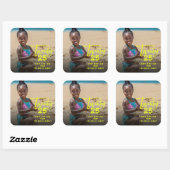 Brush モダン Script 2025タイポグラフィ年末年始の写真 スクエアシール (シート)