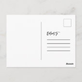 Brush モダン Script Coule Photo We得 （ブラシスクリプトカップル写真We ポストカード (裏面)