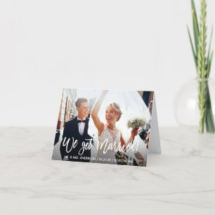 Brush モダン Script Weノートカー得ド サンキューカード