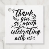 Brush 魅力的 Script結婚's Thank You フェイバータグ (正面)