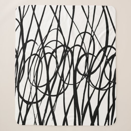 Brush abstract pattern. Grunge texture. Background シェルパブランケット (正面)
