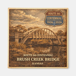 Brush Creek Bridge カンザス州百周年記念土産 マグネット