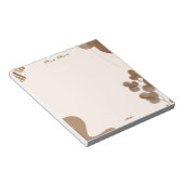 Brush Floral Teacher Notepad ノートパッド (アングル)