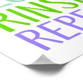 Brush, Floss, Rince, Repeat ポスター (角)