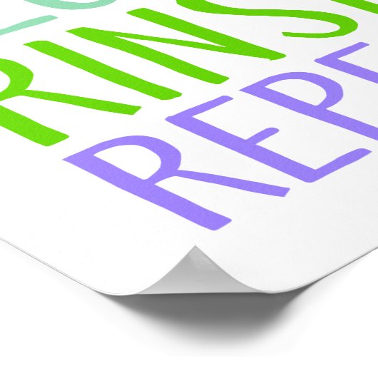 Brush, Floss, Rince, Repeat ポスター (角)