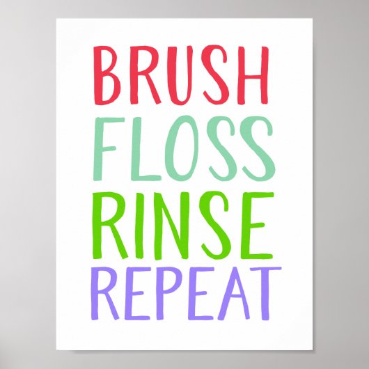 Brush, Floss, Rince, Repeat ポスター (正面)