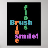 Brush Floss Rinse, then SMILE! ポスター (正面)