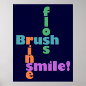 Brush Floss Rinse, then SMILE! ポスター (正面)