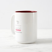 Brush, Floss, Smile Dentist Oral hygiene ツートーンマグカップ (正面左)