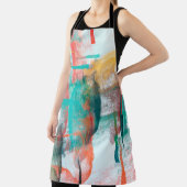 Brush painting. Artistic canvas mix unique form. O エプロン (インサイチュ)