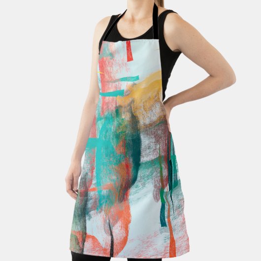 Brush painting. Artistic canvas mix unique form. O エプロン (インサイチュ)