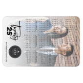 Brush Script モダン 2023カレンダー休日の写真 マグネット (横)