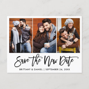 Brush Script 3写真救新しい日付 ポストカード