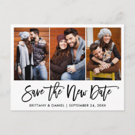 Brush Script 3写真救新しい日付 ポストカード