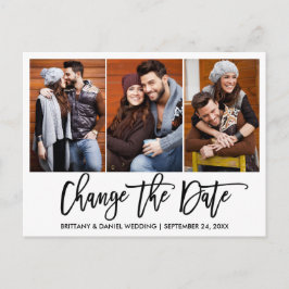 Brush Script 3 Photo新しい日付の変更 ポストカード