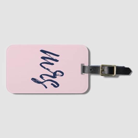 Brush Script Mrs. Lagueタ⎥グ ラゲッジタグ (正面横)