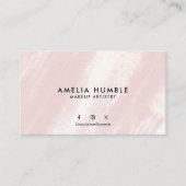 Brush Stroke Texture Modern Business card template 名刺 (正面)