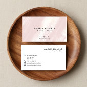 Brush Stroke Texture Modern Business card template 名刺