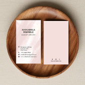 Brush Stroke Texture Modern Business card template 名刺