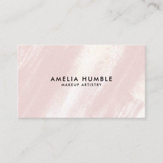 Brush Stroke Texture Modern Business card template 名刺 (正面)