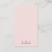 Brush Stroke Texture Modern Business card template 名刺 (裏面)