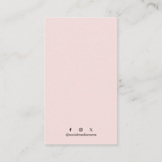 Brush Stroke Texture Modern Business card template 名刺 (裏面)