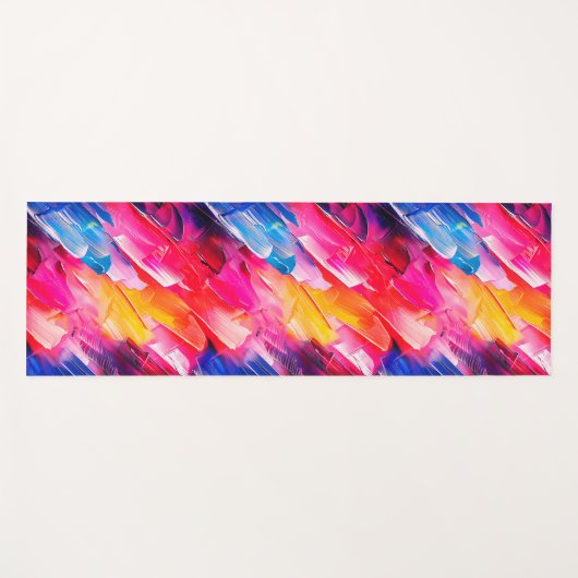 brush strokes 2 pattern ヨガマット (正面(横))