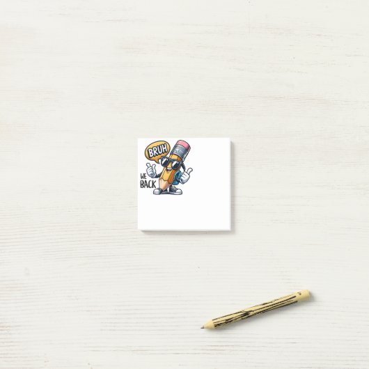 Brush We Back ポストイット (デスク上)