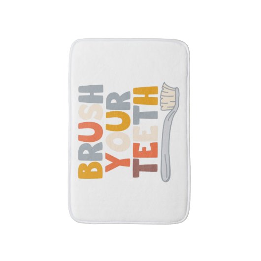 Brush your teeth バスマット (正面縦)