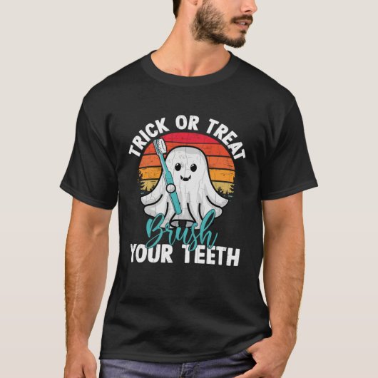 Brush Your Teeth  Dentist Dental Assistant Graphic Tシャツ (正面)
