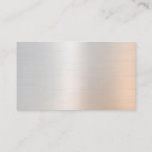 Brushed Metal Photo 名刺 (裏面)