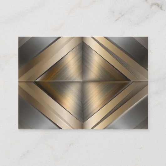 Brushed Metallic Geometric Diamond Pattern エンクロージャーカード (正面)