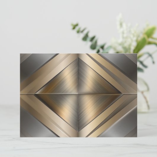 Brushed Metallic Geometric Diamond Pattern シーズンカード (スタンド正面)