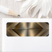 Brushed Metallic Geometric Diamond Pattern ラベル (インサイチュ)