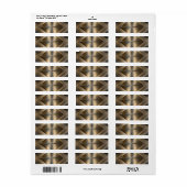 Brushed Metallic Geometric Diamond Pattern ラベル (フルシート)