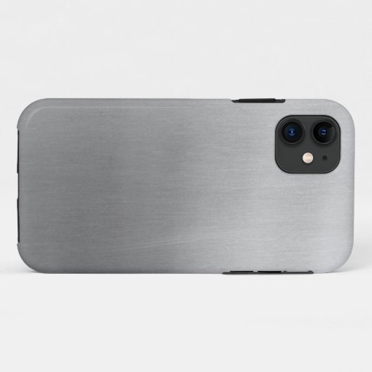 Brushed steel Case-Mate iPhoneケース (裏面(横))