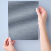 Brushed Steel Elegant Create Your Own Flyer チラシ (手)