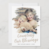 Brushed Tanレビューの年の恵み数をカウント シーズンカード (正面)