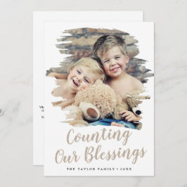 Brushed Tanレビューの年の恵み数をカウント シーズンカード