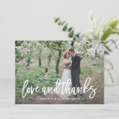 Brushed's Thank 結婚 You Photo Card サンキューカード (スタンド正面)