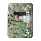 Brushed's Thank 結婚 You Photo Magnet マグネット (縦)