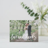 Brushed's Thank 結婚 You Photo Post Card ポストカード (スタンド正面)