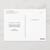 Brushed's Thank 結婚 You Photo Post Card ポストカード (裏面)